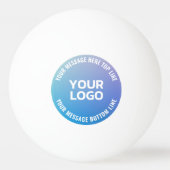 ロゴ | 青から紫グラデーションと円形文字 卓球ボール (裏面)