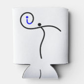 ロゴ、01ブラック/ブルー。 缶クーラー (裏面)