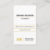 ロゴ | Accountant BusinessLogoカスタムビジネス 名刺 (正面)