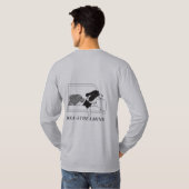 ロゴ Bea-Streaming メンズ 長袖Tシャツ Tシャツ (裏面フル)