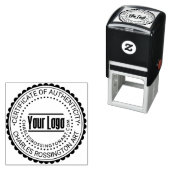 ロゴ「Certificate of Authenticity」 #7B名前URL セルフインキングスタンプ (インサイチュ)