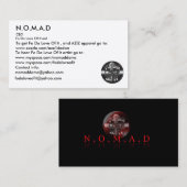 ロゴ、N.O.M.A.D、Fo Da Lovを聞くため… -カスタマイズ 名刺 (正面/裏面)