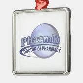 ロゴ- OF PHARMACY博士 メタルオーナメント (左)