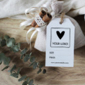 ロゴ&QRコードソーシャルメディア価格 ギフトタグ