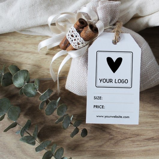 ロゴ&QRコードソーシャルメディア価格 ギフトタグ