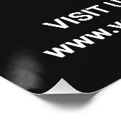 ロゴ + QRコード付きストア営業時間 - モダン ポスター (コーナー)