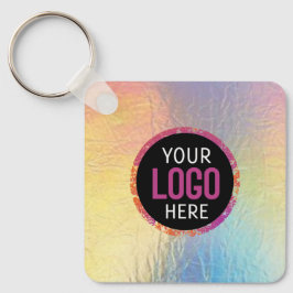 ロゴ、QRコード文字 キーホルダー