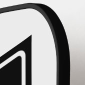 ロゴ – QRコード – ビジネスプロモーション ピックルボールラケット (左詳細)