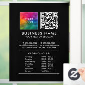 ロゴ QRコード 営業時間 スキャン 価格リストを追加 ウィンドウサイン (ホーム)