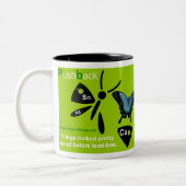 ロゴ、RoHS無鉛はんだ付けする..... Iを…押し戻して下さい ツートーンマグカップ (左)