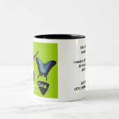 ロゴ、RoHS無鉛はんだ付けする..... Iを…押し戻して下さい ツートーンマグカップ (中央)