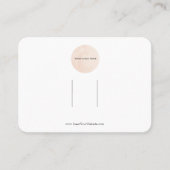 ロゴBowヘアクリップ表示カード（水平） 名刺 (正面)