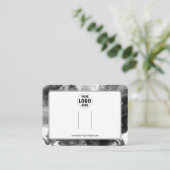 ロゴBowヘアクリップ表示カード（水平） 名刺 (スタンド正面)