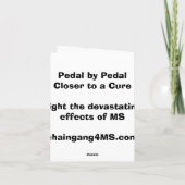 ロゴchaingangのメッセージカード カード (裏面)