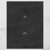 ロゴChalkboard非対称3フォトコラージュ チラシ (裏面)