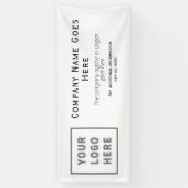 ロゴDIY水平簡単テンプレート事業 横断幕 (縦)