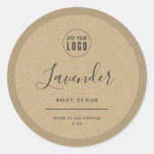 ロゴKraft製品縁どラベルの追加 ラウンドシール (正面)