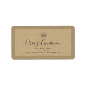 ロゴKraft製品縁どラベルの追加 ラベル (正面)