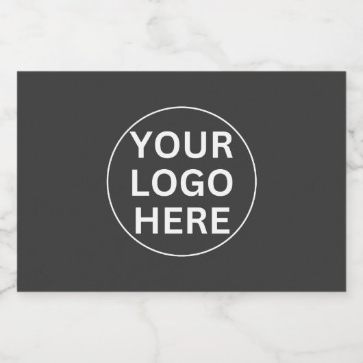 ロゴlプロフェッショナルプロモーションビジネスグレー フードラベル (シングルラベル)