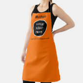 ロゴNeon Orange Website Yellow Business エプロン (インサイチュ)