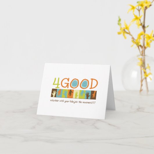 ロゴNotecard カード (黄色い花)