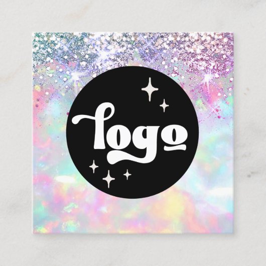 ロゴopalテクスチャ スクエア名刺 (正面)