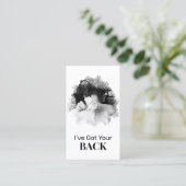 *~*ロゴQRカイロプラクターカイロプラクティックスパ写真 名刺 (スタンド正面)