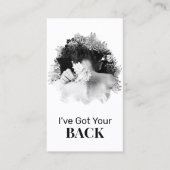 *~*ロゴQRカイロプラクターカイロプラクティックスパ写真 名刺 (正面)