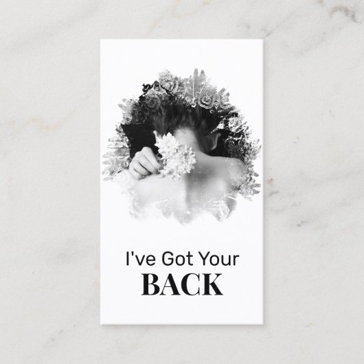 *~*ロゴQRカイロプラクターカイロプラクティックスパ写真 名刺 (正面)