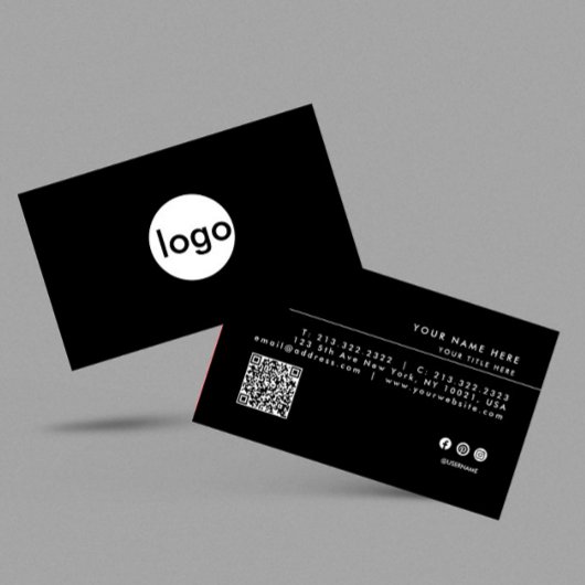 ロゴQRコカスタムードの追加 名刺