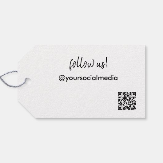 ロゴQRコードありがとうございます ギフトタグ (裏面横)