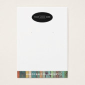 ロゴQRコードイヤリングディスプレイカードの追加 (正面)