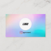 ロゴQRコードエステティシャン 名刺 (裏面)