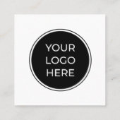 ロゴQRコードカスタムSNSスクエア スクエア名刺 (裏面)