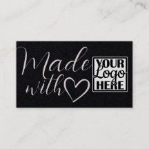 ロゴQRコードシンプル紙ラブメイド