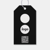 ロゴQRコードテキストビジネス製品価格ラベルタグ ギフトタグ (裏面)