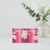 ロゴQRコードビキニ下着オンラインストアバラ 名刺 (スタンド正面)