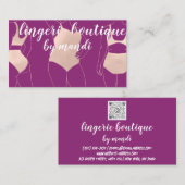 ロゴQRコードビキニ下着ベリーバラ 名刺 (正面/裏面)