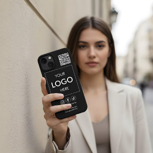 ロゴQRコードビジネスプロフェッショナルiPhoneケース iPhone 13ケース