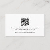 ロゴQRコードフォトオーバーレイフローリスト 名刺 (裏面)