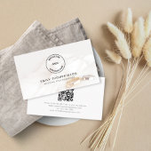 ロゴQRコードフォトオーバーレイ結婚の写真家 名刺