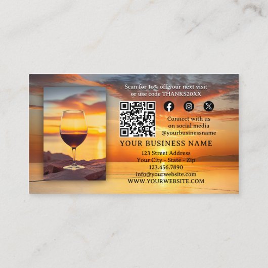 ロゴQRコードフォトサンキューゲストハウス 名刺 (裏面)