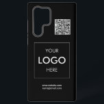ロゴQRコードブラック SAMSUNG GALAXY S22 ULTRAケース<br><div class="desc">ロゴとQRコード</div>