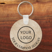 ロゴQRコードプロモーション金ゴールドグリッターキーチェーン キーホルダー (裏面)