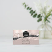 ロゴQRコードヘアドレッサーメイクアップストロークバラストローク 名刺 (スタンド正面)