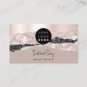 ロゴQRコードヘアドレッサーメイクアップストロークバラストローク 名刺 (正面)