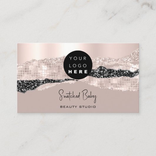 ロゴQRコードヘアドレッサーメイクアップストロークバラストローク 名刺 (正面)