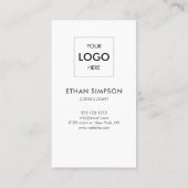 ロゴQRコードミニマルプロフェッショナル名刺 名刺 (裏面)