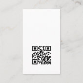 ロゴQRコードミニマルモダンリストプロフェッショナル 名刺 (裏面)