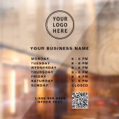 ロゴQRコード営業時間 ウィンドウサイン (シート2)
